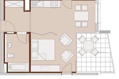 Abina Appartements de Luxe - Typ1, CALLA, 39 m2