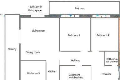 Baumann Laax Riva - 4.5 Zimmer für 6 Personen