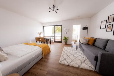 Come4Stay Passau - Apartment Seidenhof - voll ausgestattete Küche - Balkon - Badezimmer
