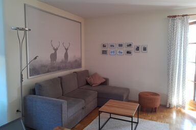 Ferienwohnung Berg & Wiese inkl. Chiemgaukarte - Ferienwohnung 75qm, Terrasse, 2 Schlafz., Wohnzimmer, Küche, 2 Badez., max. 4 P.