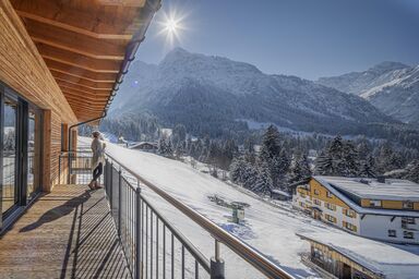 Walser Lodge - Ferienwohnung "Widderstein", 70 m2, DG, Balkon