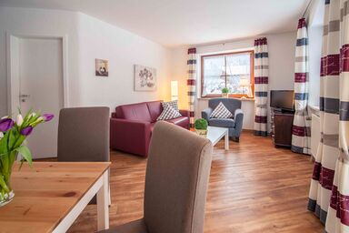 Ferienwohnung Am Sonneneck 1 - Ferienwohnung Am Sonneneck 1, 43qm, Terr., Küche, 1 Schlafz., Wohnzi., max 2 P.