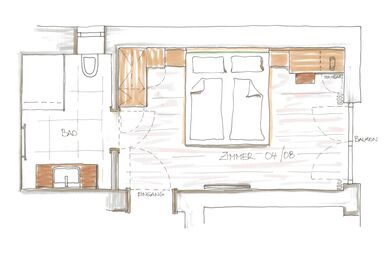 Ferienhof Obergasser & Pension Bergblick - Doppelzimmer mit Balkon zum See