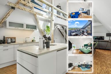 DND Design Loft I 170qm I Parken I Balkon I Workstation I Ne - Design Loft: 170m² | Parken | Netflix | Balkon