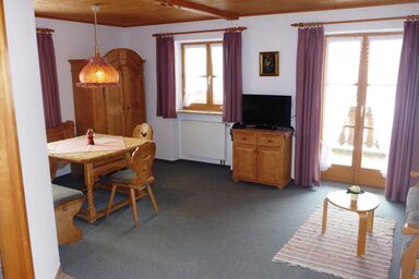 Pension Loiplstüberl - Ferienwohnung Nr. 17 für 2 - 3 Pers., 50 m², 1 SZ, Wohnraum mit Kochnische, Bk