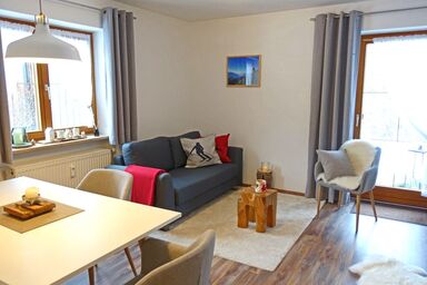 Ferienwohnanlage Grenzhub Murmeltier - Ferienwohnung Murmeltier 49 qm, separates Schlafzimmer und Süd-West-Terrasse