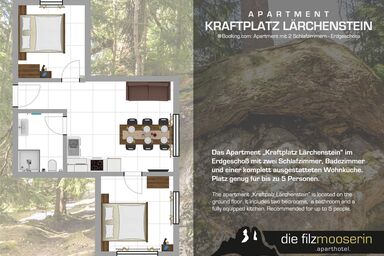 Aparthotel Die Filzmooserin - Apartment "Kraftplatz Lärchenstein"