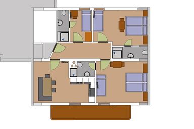Haus Annemarie - Appartement mit 3 Schlafzimmern