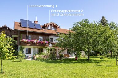 Nette Ferienwohnung in Übersee mit Grill und Garten