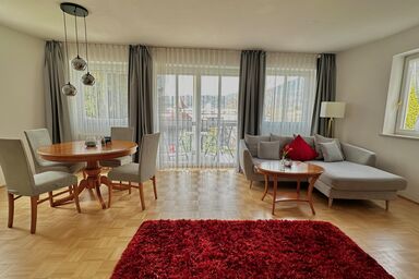 Ferienwohnungen Tivoli - Appartement Nr. 15, 56qm, Wohn/Schlafraum, Balkon mit herrlicher Aussicht