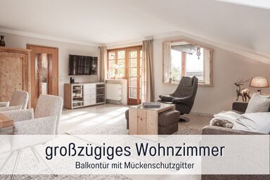 Ferienhaus Bauer in Piding - Fewo Alpenpanorama, schöne, gepflegte 5 Sterne, 68 m², Küche, Schlafzimmer, Balkon