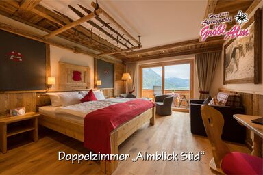 Gröbl-Alm, Alpengasthof/-hotel - Doppelzimmer Süd "Almblick" mit Dusche/ WC