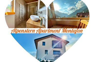 Alpenstern Apartment Montafon - Appartement/Fewo, Dusche, WC, Wohn-Schlafraum