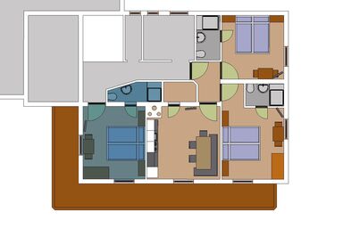 Haus Annemarie - Appartement mit 2 Schlafzimmern
