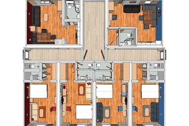 Aparthotel Pfeffermühle - 4 Jahreszeiten Appartements mit 3 Dusche/WC