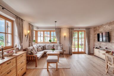 Ferienwohnungen im Rosengarten - Ferienwohnung Jasmin mit Südterrasse und Bergblick