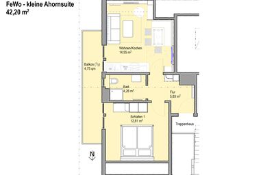 Haus Bergahorn - Kleine Ahornsuite - ideal für Urlaub mit Baby und Kleinkind