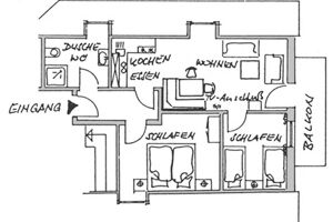 Feriendorf Nehmeier - Ferienwohnung 2 mit Balkon