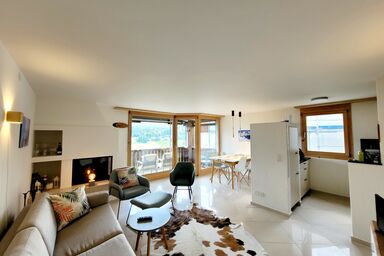 Fewo Cordial im Casa Erizun, (Flims Dorf). 3.5 Zimmer Ferienwohnung mit Bad/WC, 60 m2 für max. 4 Personen + 1 Baby