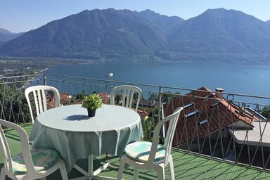 "Schöne Aussichten" bietet Ihnen diese Ferienwohnung am Sonnenhang von Locarno
