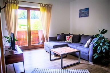 Ferienhaus Mariele - Ferienwohnung Enzian mit 2 sep. Schlafzimmern und Südbalkon