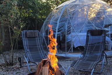 Bubble Übernachtung im Fichtelgebirge gegen Aufpreis mit Hot Tub