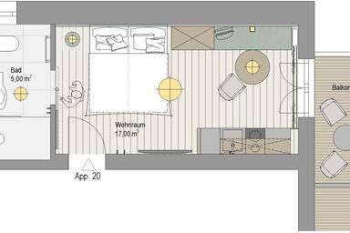 Gästehaus Busslehner - F1-Appartement 20 1-3 Nächte