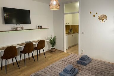 Boho Apartment - Boho Apartment Birkenstöckl, 35 qm, Balkon mit Bergblick