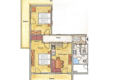 Staffnerhof Ferienwohnungen - Familie Hechl - 3-Zimmer FeWo (Nr. 103)