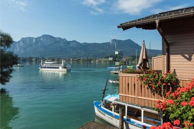 Seepension Hemetsberger - Doppelzimmer mit Balkon Schafberg