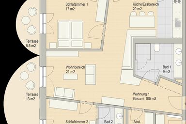 Wellness Ferienwohnungen Obere Mühle - Ferienwohnung 1