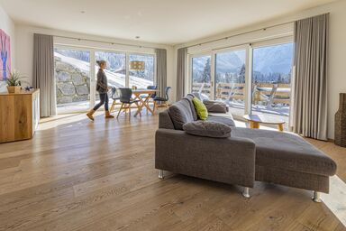 Walser Lodge - Ferienwohnung "Hammerspitze", 80 m2, EG, Terrasse