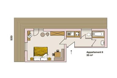 Rüfikopf, Chalet - App 6 für 2 Personen