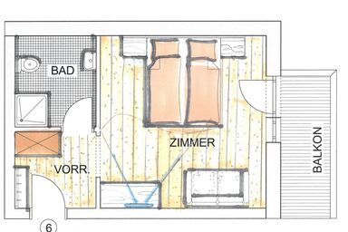 Gästehaus Edelweiss - Doppelzimmer mit Zustellbett