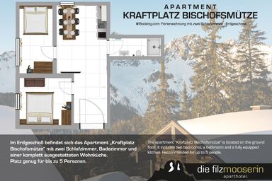 Aparthotel Die Filzmooserin - Apartment "Kraftplatz Bischofsmütze"
