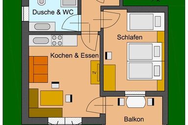 Ferienwohnung Brugger - Apartment "Madrisella"/43m²/1 Schlafz./Du,WC