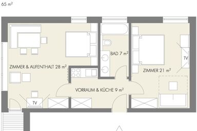 Gästehaus Busslehner - F2-Appartement 15